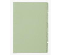 Exacompta - Ref FT170-GRNZ - Guildhall - Tabbed Folders, 345x240mm, 170gsm Lightweight Premium Manilla, A4 & Foolscap Documents, Tabs for Use With Suspension Folders - Green, Pack of 100