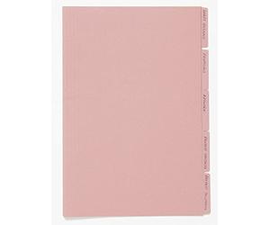 Exacompta - Ref FT170-PNKZ - Guildhall - Tabbed Folders, 345x240mm, 170gsm Lightweight Premium Manilla, A4 & Foolscap Documents, Tabs for Use With Suspension Folders - Pink, Pack of 100