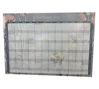 Exacompta - Ref GS017Z 2023 Wall Planner A1, 190gsm Photo Satin Paper 594mm x 841mm, Easy to Fix to a Wall or Notice Board, Flower and Bee Design, Great for Getting Organised