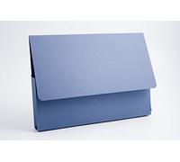 Exacompta - Ref PDW4-BLUZ - Guildhall - Plain Document Wallet, 325 x 230mm, 285gsm Heavyweight Manilla, Holds Up to 200 A4 Sheets, Blue Angel Certified - Blue, 50 Pack