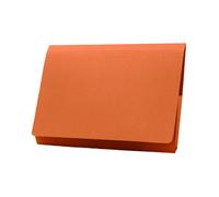 Exacompta - Ref PW2-ORGZ - Guildhall - Full Flap Pocket Wallet, 35x 24.2cm, Holds A4 & Foolscap Documents, 315gsm Quality Heavyweight Manilla, Foolscap - Orange, Pack of 50