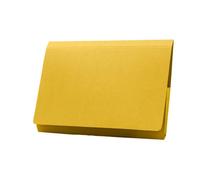 Exacompta - Ref PW2-YLWZ - Guildhall - Full Flap Pocket Wallet, 35x 24.2cm, Holds A4 & Foolscap Documents, 315gsm Quality Heavyweight Manilla, Foolscap - Yellow, Pack of 50