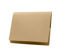 Exacompta - Ref PW3-BUFZ - Guildhall - Pocket Wallet, 14x10" / 350 x 242mm, 315gsm Heavyweight Premium Quality Manilla, A4 & Foolscap, Blue Angel Certified - Buff, Pack of 50