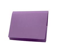 Exacompta - Ref PW3-MVEZ - Guildhall - Pocket Wallet, 14x10" / 350 x 242mm, 315gsm Heavyweight Premium Quality Manilla, A4 & Foolscap, Blue Angel Certified - Mauve, Pack of 50