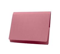 Exacompta - Ref PW3-PNKZ - Guildhall - Pocket Wallet, 14x10" / 350 x 242mm, 315gsm Heavyweight Premium Quality Manilla, A4 & Foolscap, Blue Angel Certified - Pink, Pack of 50