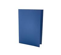 Exacompta - Ref SCL-BLUZ - Lightweight Square Cut Document Folders, 180gsm Lightweight Premium Quality Manilla, Holds A4 & Foolscap Doucment - Blue, Pack of 100