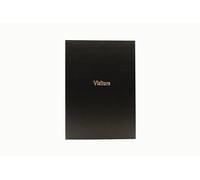 Exacompta - Ref T253Z - Guildhall - Company Visitors Book, 298 x 210mm, Traditionally Sewn, GDPR-approved, Pre-Printed Headings for Date, Time In & Time Out
