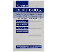 Exacompta - Ref T41Z - Guildhall Protected Statutory Tenancies Rent Book (8 Pages) - 162 x 99mm in Size, 17 Entries Per Page, 136 Entries in Book - Blue Cover