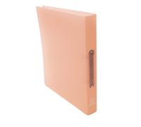 Exacompta - Reference. 54977E 1 Semi-Rigid PP (Polypropylene) Chromaline Binder, 2 Round Rings with a 30 mm Diameter, 40 mm Spine, External Dimensions: 32 x 25 cm, DIN A4 Filing Format, Colour: Coral