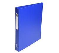 Exacompta - ref. 51382E - 1 rigid PP binder - 4 round rings on the 3rd cover, diameter 25 mm - Spine 40 mm - External dimensions: 32 x 25.5 cm - A4 file format - Colour: blue