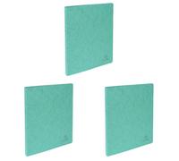 Exacompta Ring Binder Glossy Card A4 2 Rings Green (Pack of 3)