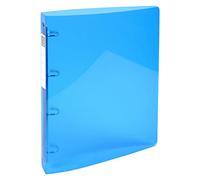Exacompta semi-Rigid Ring Binder PP Iderama A4 4 Rings Light Blue