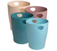 Exacompta - SKANDI ECOBIN 453606D 1 Paper Bin with Handles 15 Litres 26.5 x 26.5 x 33.5 cm Random Colour