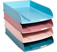 Exacompta Set of 4 letter trays Combo Styli Skandi 4 colours