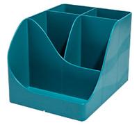 Exacompta Skandi Pen-Wave Desk Organiser 5 Compartments PS (Polystyrene) Pacific Blue