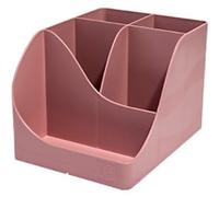 EXACOMPTA - SKU 69538D - 1 Skandi Pen Wave Pen Holder Pink - 5 compartments - 4 high compartments for large utensils and 1 bottom compartment for small utensils