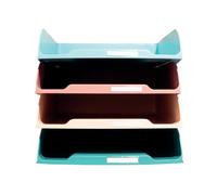 Exacompta Skandi Recycled Plastic Letter Trays Assorted (Pack of 4) 111606SETD