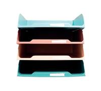 Exacompta Skandi Recycled Plastic Letter Trays Assorted (Pack of 4)