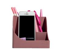 Exacompta Skandi Pen-Wave Desk Organiser 5 Compartments PS (Polystyrene) Pink