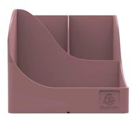 EXACOMPTA - SKU 69538D - 1 Skandi Pen Wave Pen Holder Pink - 5 compartments - 4 high compartments for large utensils and 1 bottom compartment for small utensils