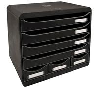 Exacompta Store-Box Office Plus, 7 Drawers, 270x355x271mm - Black