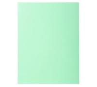 Exacompta Super Pastel Square Cut Folders, 24 x 32 cm, 160 g - Light Green, Pack of 100