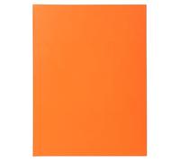 Exacompta Super Pastel Square Cut Folders, 24 x 32 cm, 160 g - Orange, Pack of 100