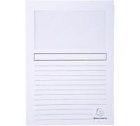 Exacompta Super Presentation Folder A4 White Cardboard 160 gsm Pack of 400