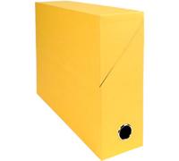 Exacompta Transfer File 89529E A4 Yellow Cardboard 255 (H) x 340 (D) x 90 (W) mm Pack of 5