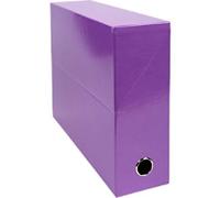 Exacompta Transfer File 89926E A4 Purple Cardboard 255 (H) x 340 (D) x 90 (W) mm Pack of 5