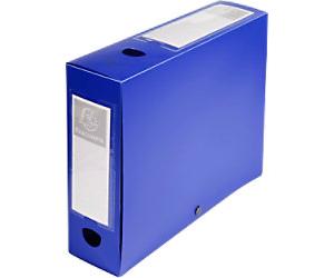 Exacompta Transfer Files 59832E A4 Blue Polypropylene 2.5 x 24 x 3.3 cm Pack of 10