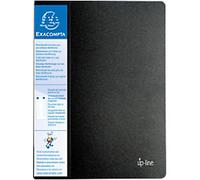 Exacompta Up-line Display Book A4 30 Pockets Black Pack of 12