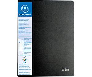 Exacompta Up-line Display Book A4 30 Pockets Black Pack of 12