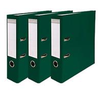 Exacompta Wide Lever Arch File A4 75 mm Dark Green 2 Rings 918405SE Plastic 12 Pieces