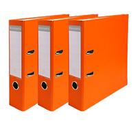 Exacompta Wide Lever Arch File A4 75 mm Orange 2 Rings 918414SE Plastic 12 Pieces