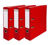 Exacompta Wide Lever Arch File A4 75 mm Red 2 Rings 918403SE Cardboard, PP (Polypropylene) Pack of 12