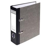 Exacompta Wide Lever Arch File A5 70 mm Grey 2 Rings 53210E Plastic Portrait 10 Pieces