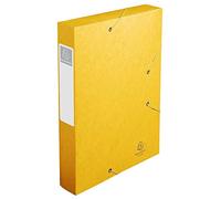Exacompta Yellow Filing Box Cartobox A4 Spine 6cm Organise Archive Storage
