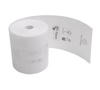 Exacompta - Ref 40768E - Box of 10 Thermal reels for Receipts - Width 80 mm x Diameter 72 mm, 1 Thermal ply 48 g/m² Phenol Free, Zero Plastic Waste - Meter +/-2m: 76m