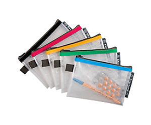 Exacompta Zip Lock Bags 34120E A6 Landscape Zip PP (Polypropylene), EVA (Ethylene-Vinyl Acetate) 17 (W) x 0.4 (D) x 12 (H) cm Assorted Pack of 10