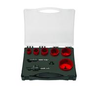 Exact 70604 Hole Saw Set Diameter 22-68 mm HSS Bi - Metal