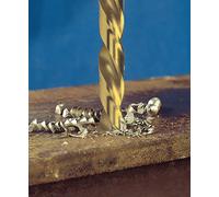 Exact 73240 Spiral Drill Bit Diameter 4.0 mm HSS-G DIN 338 Form C TiN Coating Type N