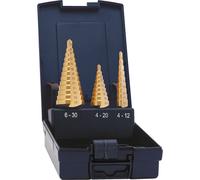 Exact HSS TiN Step Drill Set 4-12/4-20/6-30mm