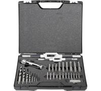 Exact Metric Hand Tap Set 32-Piece Right Hand Cutting DIN 352 HSS 70551