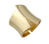 Exaggerated Alloy Wide Open Bracelet, Irregular Metal Smooth Statement Wrist Cuff,Punk Ultra Wide Bracelet(Wire-drawing/Gold)