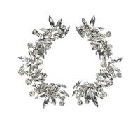 Exaggerated Earrings Rhinestone Ear Cuff Earrings For Women Silver Ear Clip Wrap Zircon Wedding Climber Earrings Accessories Hypoallergenic Best Gift