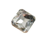 Exaggerated Geometric Ring for Women Wedding Anniversary Statement Big Rectangle Rhinestone Adjustable Comfort Fit Finger Rings 42g Crystal Princess Cut Fake Diamond Jewellery Gifts (Silver Clear)