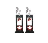 Exaggerated Knife Dagger Clip on Earrings Gothic Acrylic Knife Earring for Women Halloween Jewelry, Acrylic, No Gemstone