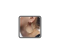 Exaggerated Large Irregular Dangle Earrings for Women,Simple Statement Geometric Metal Hanging Earrings Unique Birthday Party Jewelry Gifts, L, Metal, No Gemstone