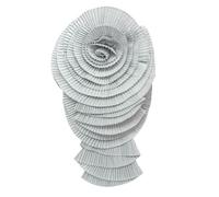 Exaggerated Ruffled Flower Lapel Pin Pleated Big Floral Brooch for Fashion Enthusiasts Elegant Women Clothing Accessory